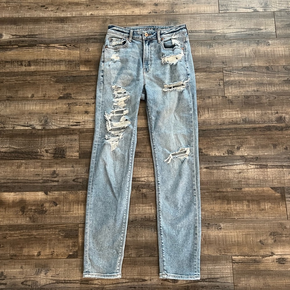 American eagle stretch mom jean